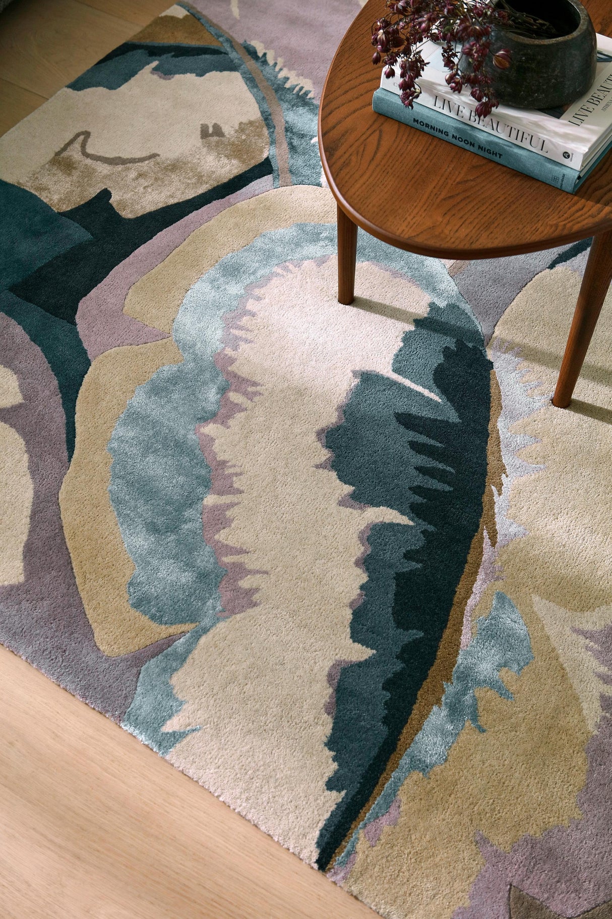 Brink & Campman Calathea HAR  Shiitake/Wild Water 5'7 x 7'10 Rug