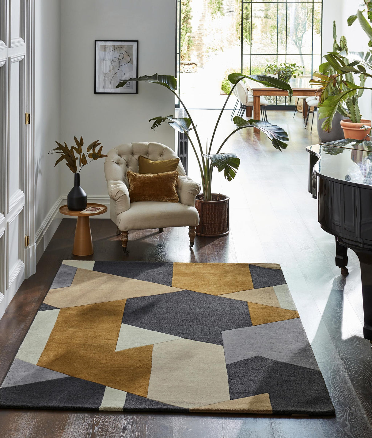 Brink & Campman Popova HAR -Caramel/Slate/Shell 6'7 x 9'2 Rug