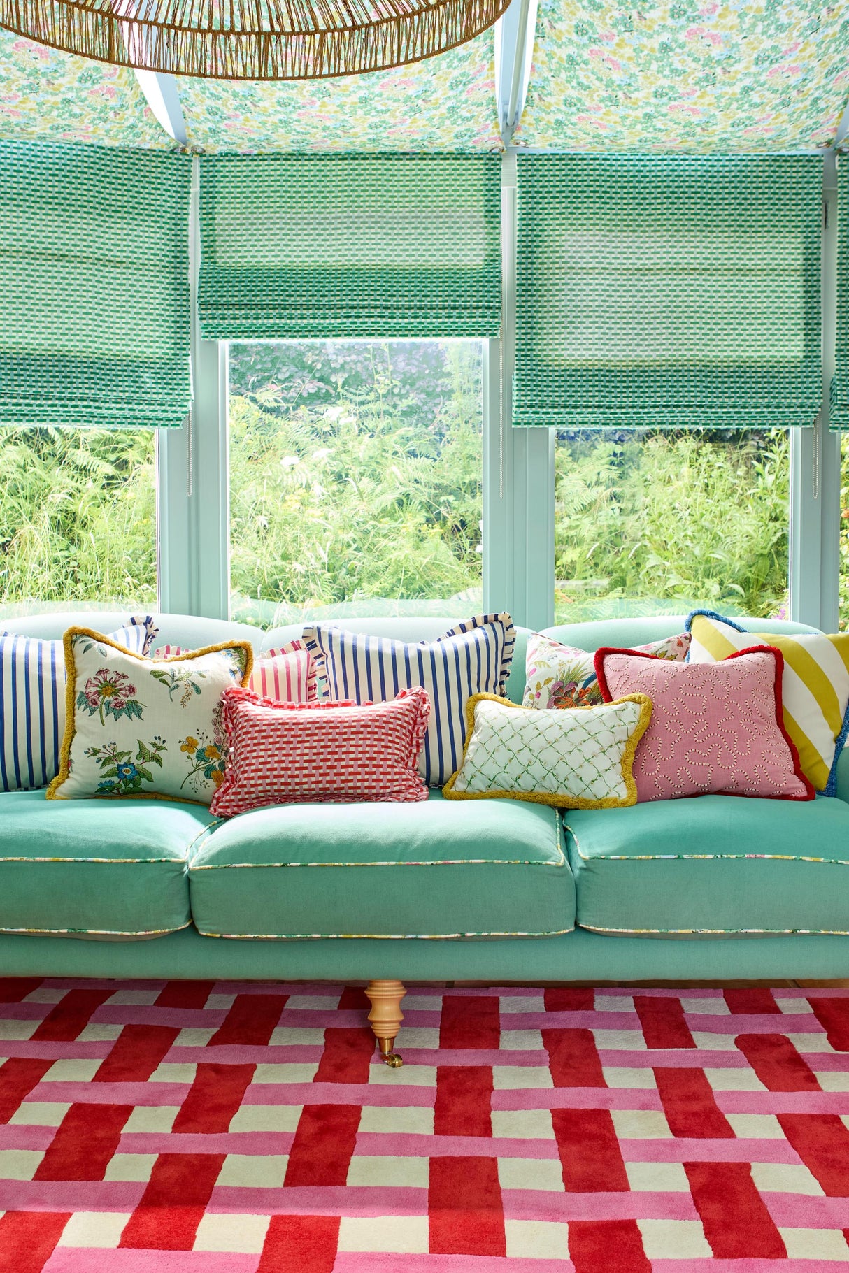 Brink & Campman Basket Weave HARSR  Coral/Rose 8'2 x 11'6 Rug