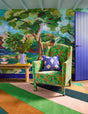 Brink & Campman Sherbet Stripe HARSR  Emerald/Amber 4'7 x 6'7 Rug