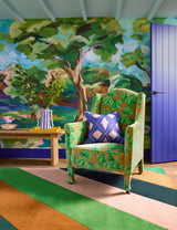 Brink & Campman Sherbet Stripe HARSR  Emerald/Amber 5'7 x 7'10 Rug