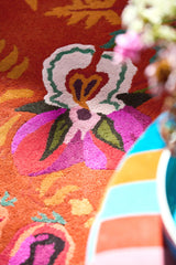 Brink & Campman Wonderland Floral HARSR  Amber/Lapis 4'7 x 6'7 Rug