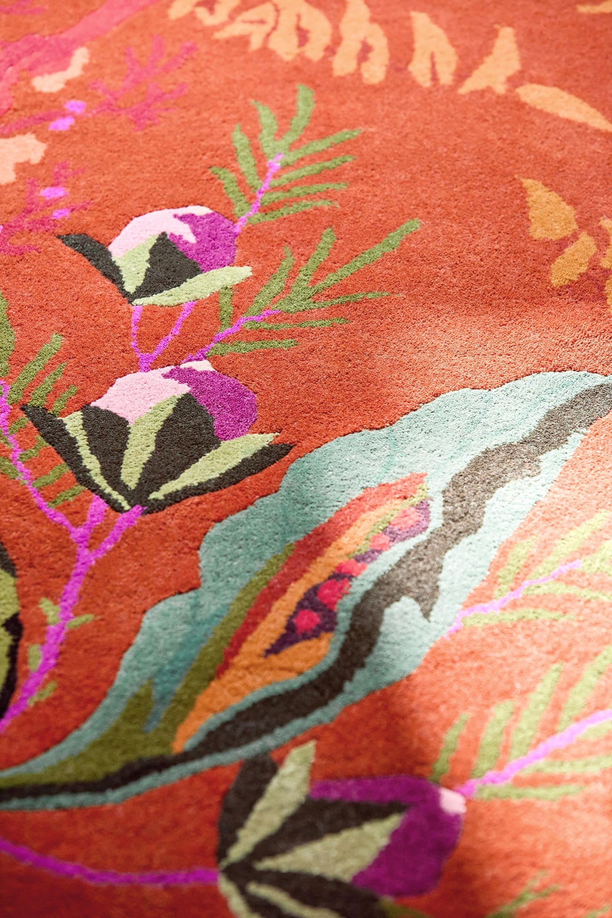 Brink & Campman Wonderland Floral HARSR  Amber/Lapis 6'7 x 9'2 Rug