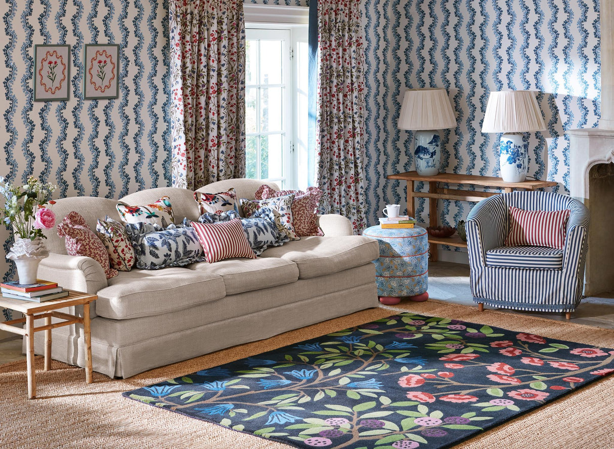Brink & Campman Foraging SAN  Indigo 4'7 x 6'7 Rug