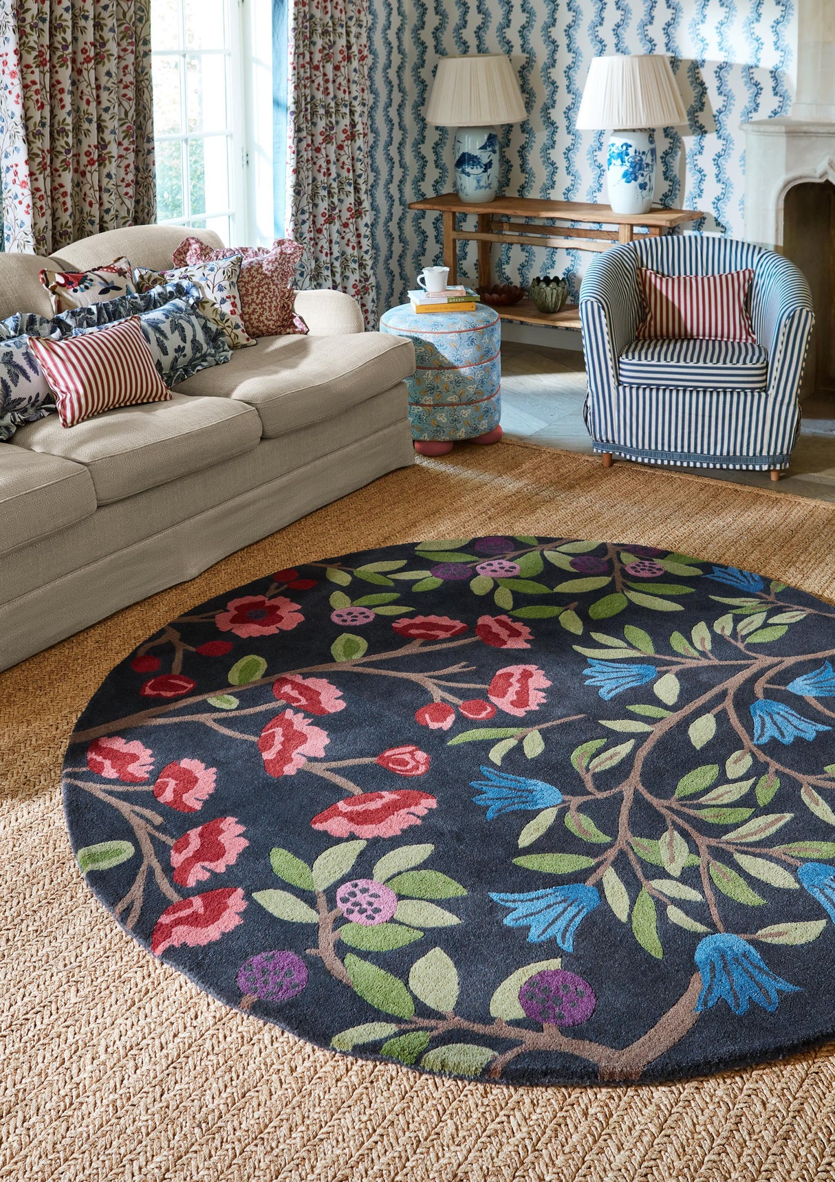 Brink & Campman Foraging SAN  Indigo 4'7 x 6'7 Rug