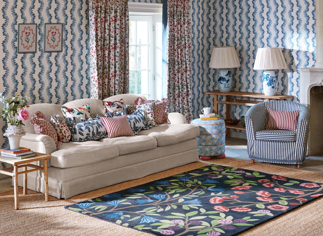 Brink & Campman Foraging SAN  Indigo 6'7 x 9'2 Rug