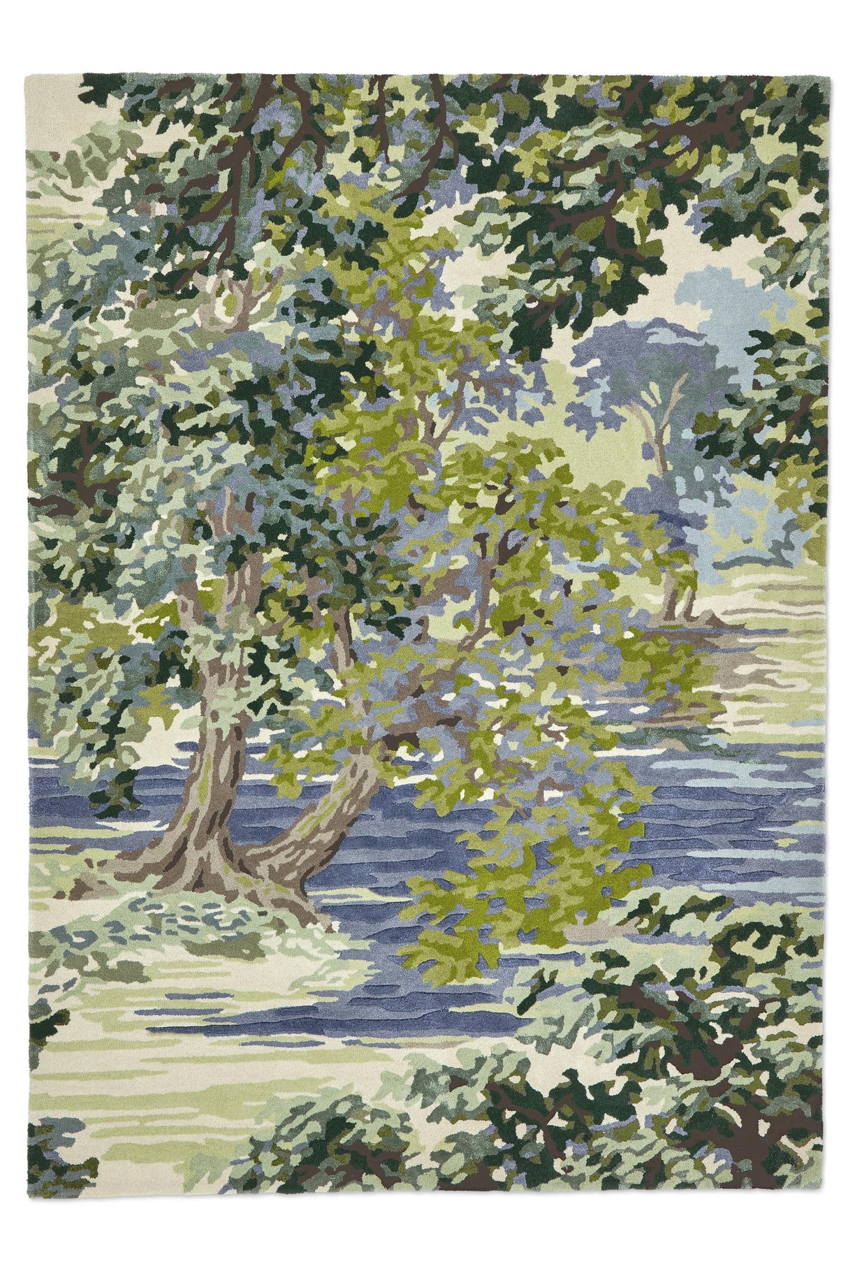 Brink & Campman Ancient Canopy SAN  Forest Green 6'7 x 9'2 Rug
