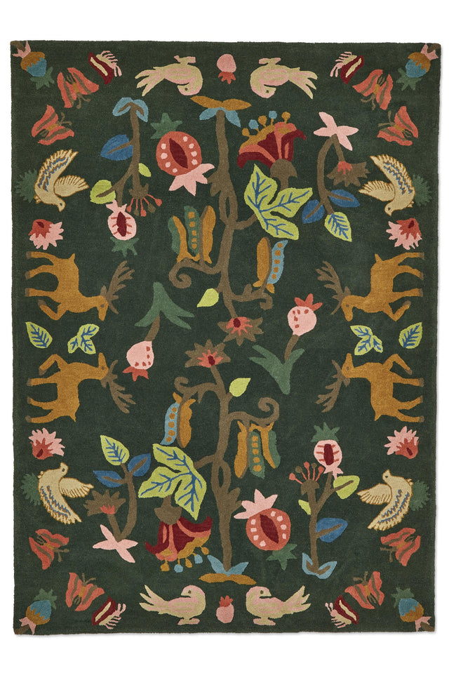 Brink & Campman Forest of Dean SAN  Forest Green 6'7 x 9'2 Rug