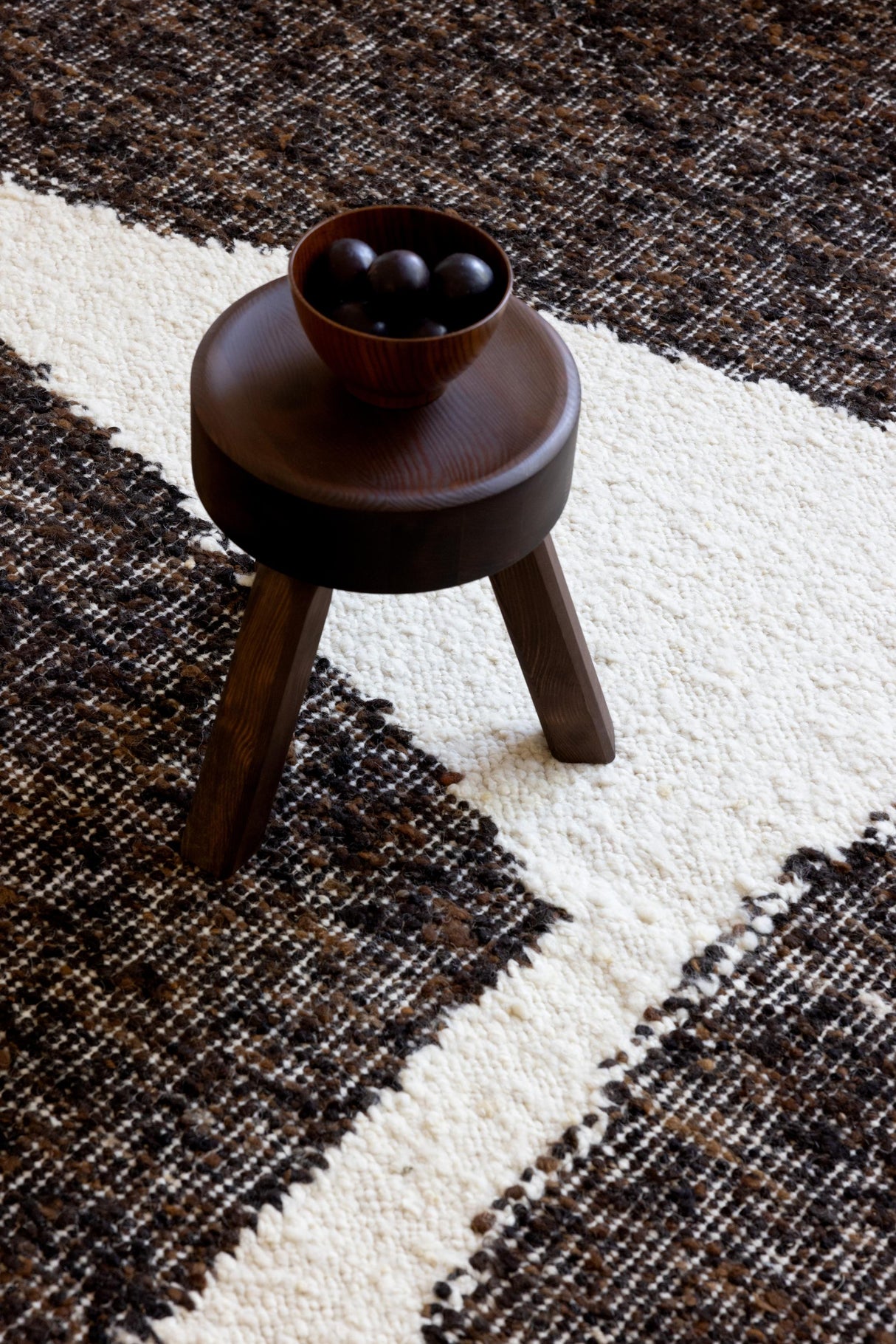 Brink & Campman Craft Fundament Chocolate/Cream 4'7 x 6'7 Rug