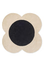 Brink & Campman Flower Spot OR  Ecru/Black 6'7 x 0' Rug