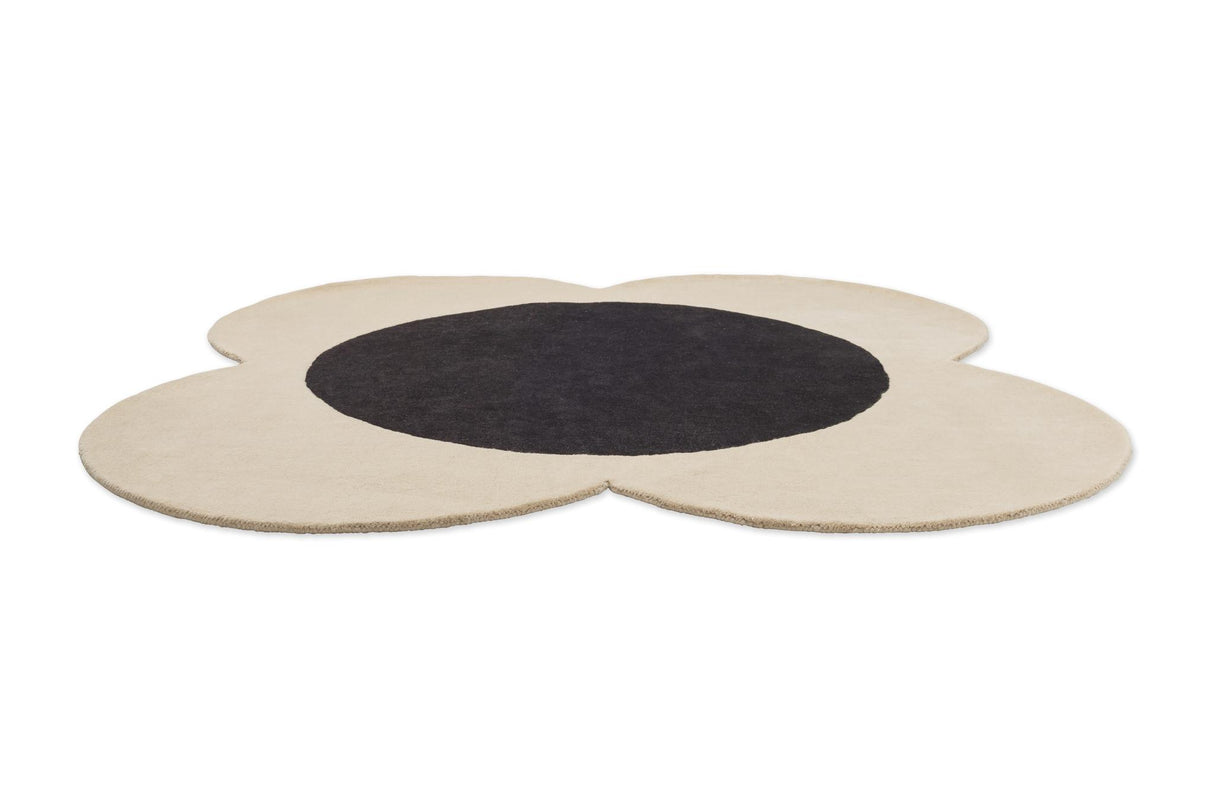 Brink & Campman Flower Spot OR  Ecru/Black 6'7 x 0' Rug