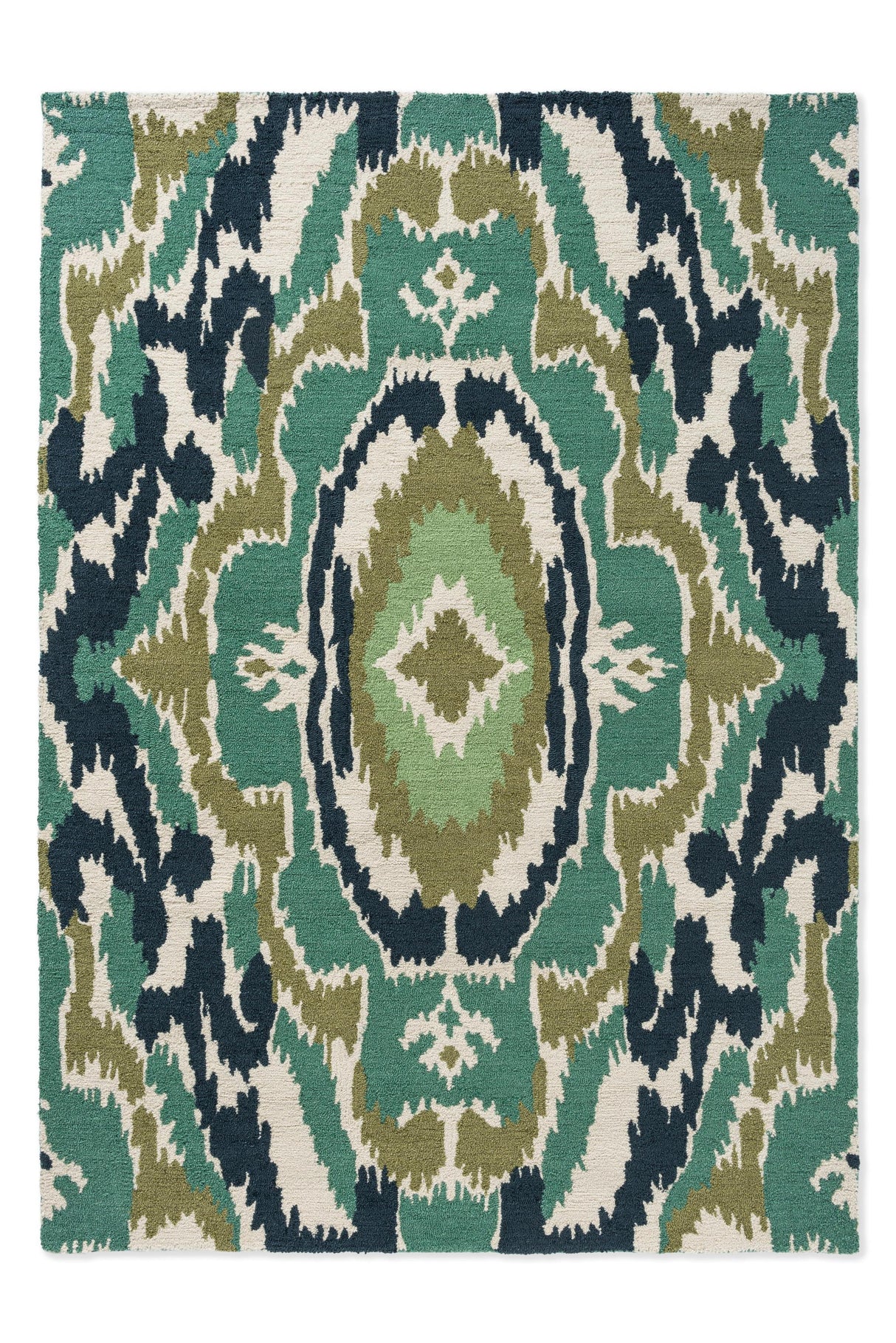Brink & Campman In-Outdoor HAR Ixora-Emerald/Palm/Chartreuse outdoor 4'7 x 6'7 Rug