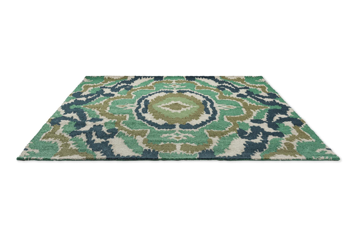 Brink & Campman In-Outdoor HAR Ixora-Emerald/Palm/Chartreuse outdoor 5'3 x 7'6 Rug