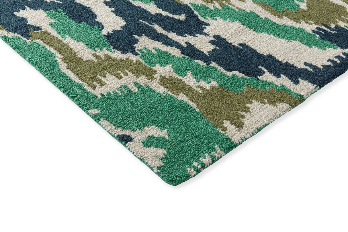 Brink & Campman In-Outdoor HAR Ixora-Emerald/Palm/Chartreuse outdoor 6'7 x 9'2 Rug