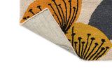 Brink & Campman In-Outdoor SAN Dandelion Clocks-Ochre/Silver outdoor 6'7 x 9'2 Rug