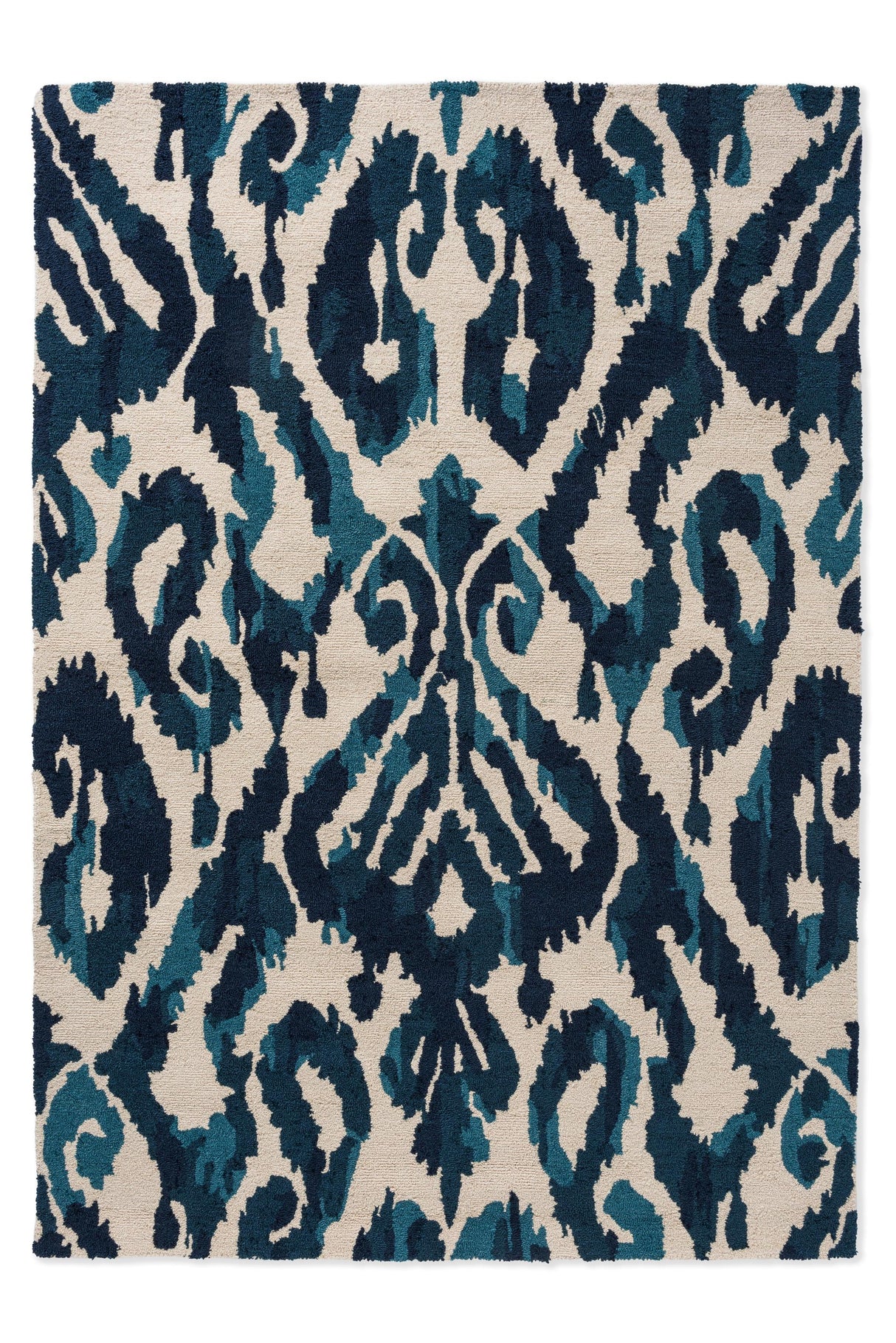 Brink & Campman In-Outdoor SAN Kasuri-Indigo outdoor 4'7 x 6'7 Rug