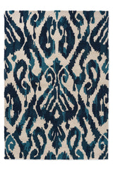 Brink & Campman In-Outdoor SAN Kasuri-Indigo outdoor 4'7 x 6'7 Rug