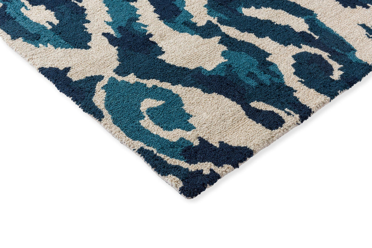 Brink & Campman In-Outdoor SAN Kasuri-Indigo outdoor 4'7 x 6'7 Rug