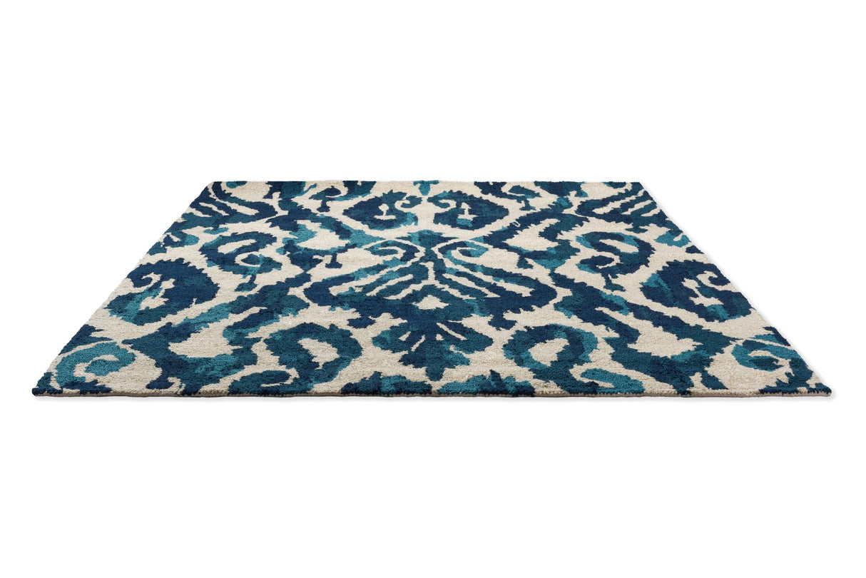 Brink & Campman In-Outdoor SAN Kasuri-Indigo outdoor 4'7 x 6'7 Rug