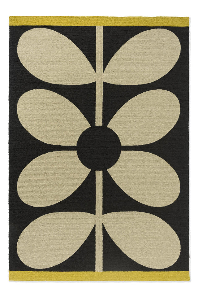 Brink & Campman In-Outdoor OR Giant Sixties Stem-Noir 6'7 x 9'2 Rug
