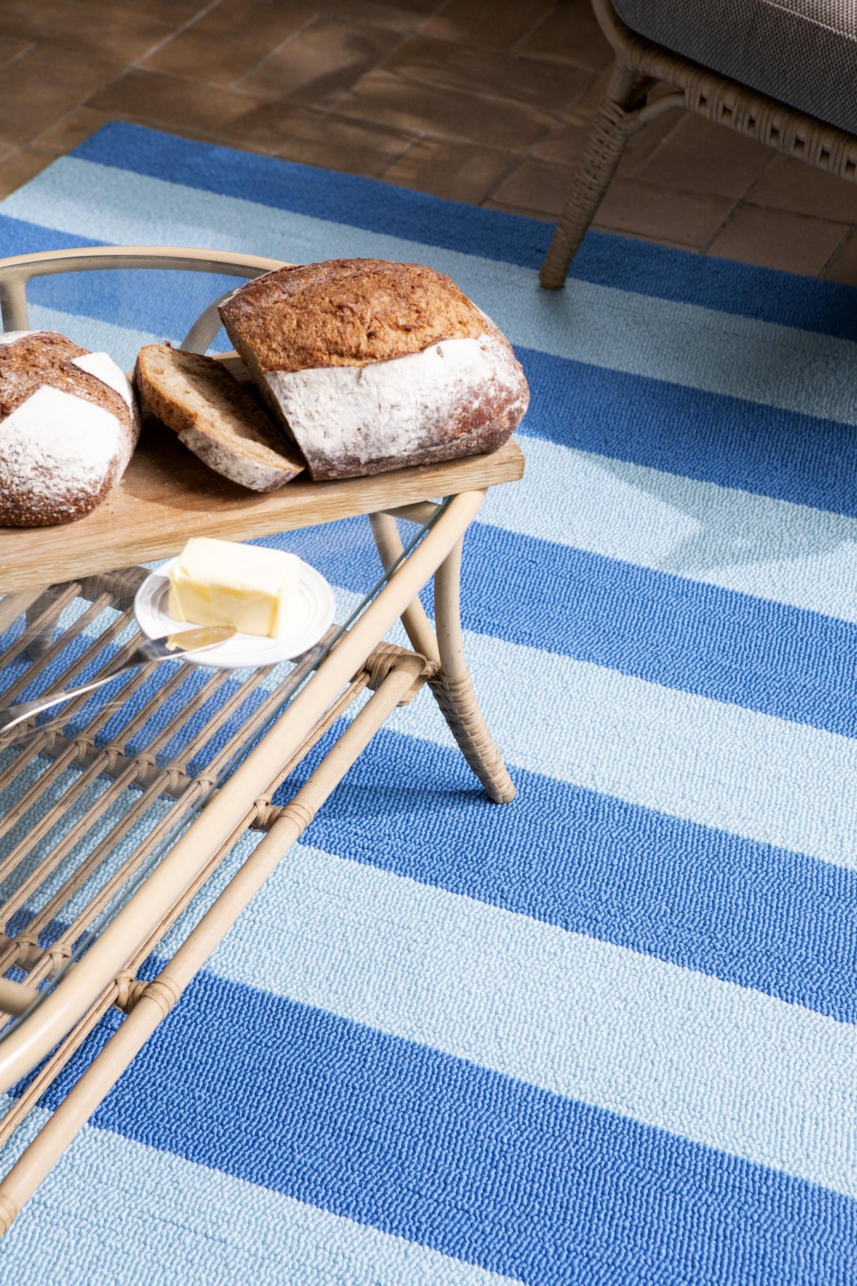 Brink & Campman Lille LA  Bleu Sky 6'7 x 9'2 Rug
