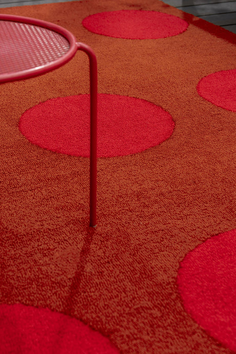 Brink & Campman Habitat Festival Dots Red 4'7 x 6'7 Rug