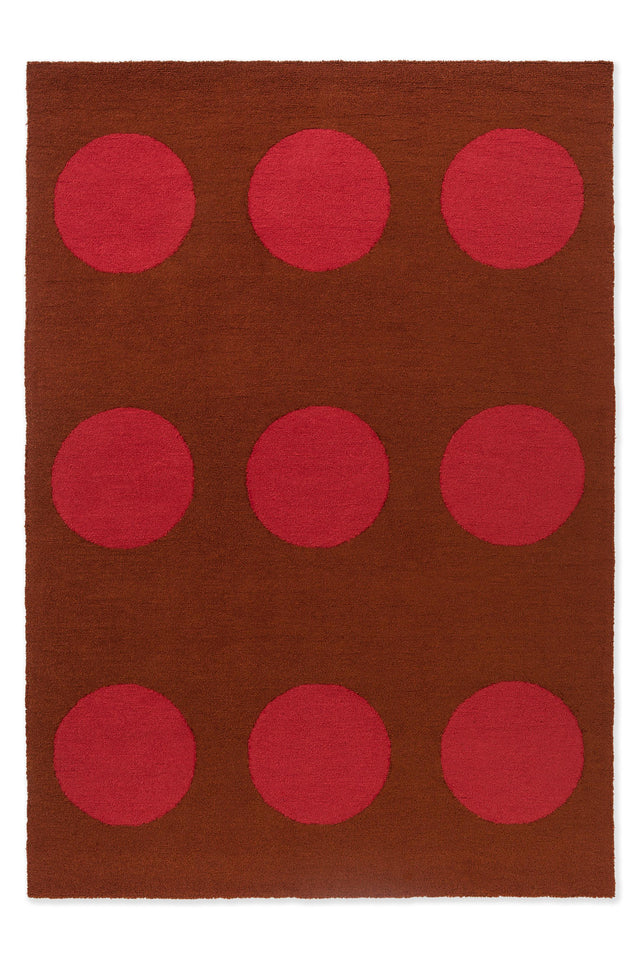 Brink & Campman Habitat Festival Dots Red 8'2 x 11'6 Rug