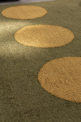 Brink & Campman Habitat Festival Dots Olive Green 4'7 x 6'7 Rug