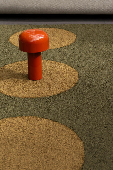 Brink & Campman Habitat Festival Dots Olive Green 4'7 x 6'7 Rug