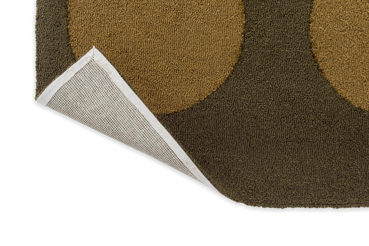 Brink & Campman Habitat Festival Dots Olive Green 6'7 x 9'2 Rug