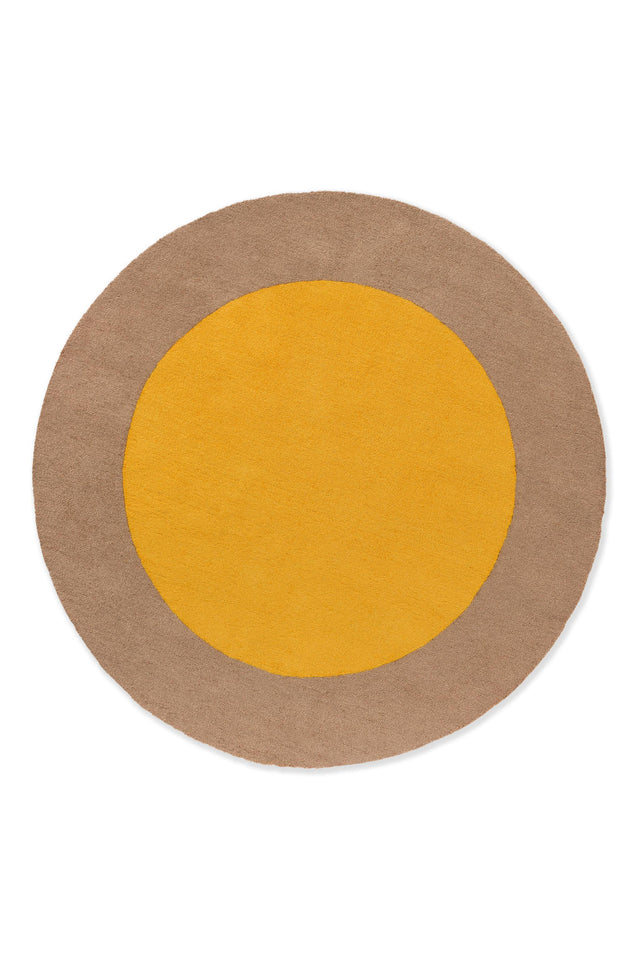 Brink & Campman Habitat Festival Round Yellow 6'7 x 0' Rug