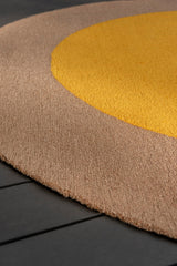 Brink & Campman Habitat Festival Round Yellow 6'7 x 0' Rug