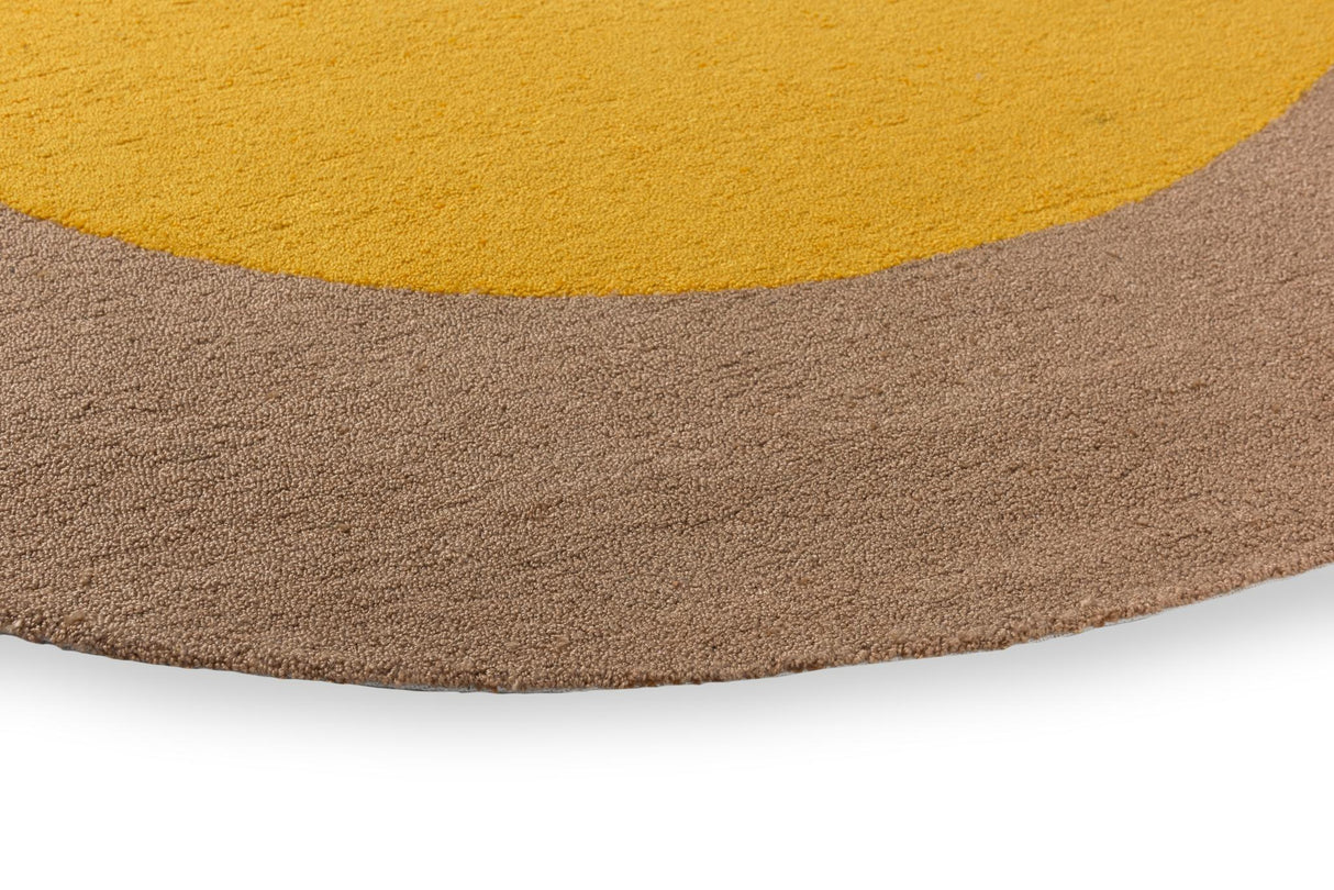 Brink & Campman Habitat Festival Round Yellow 6'7 x 0' Rug