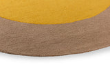 Brink & Campman Habitat Festival Round Yellow 6'7 x 0' Rug