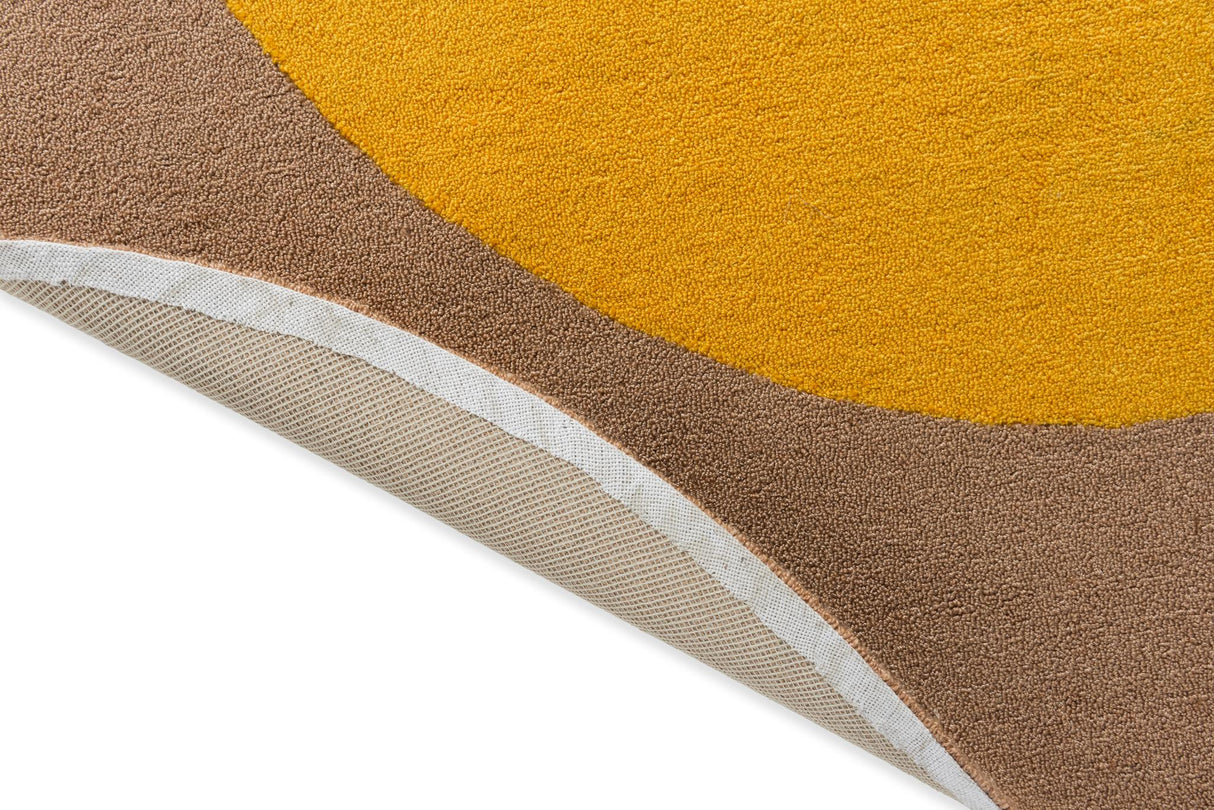 Brink & Campman Habitat Festival Round Yellow 6'7 x 0' Rug