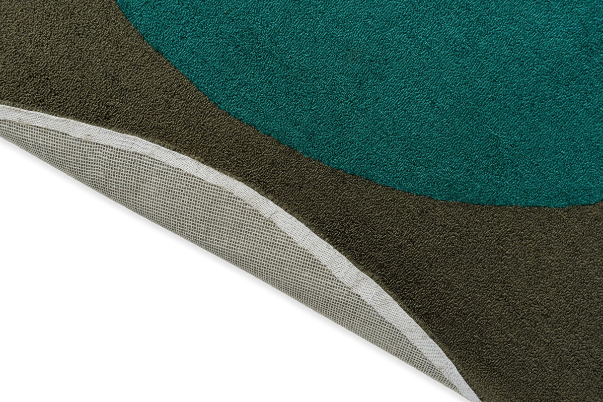 Brink & Campman Habitat Festival Round Aqua 6'7 x 0' Rug