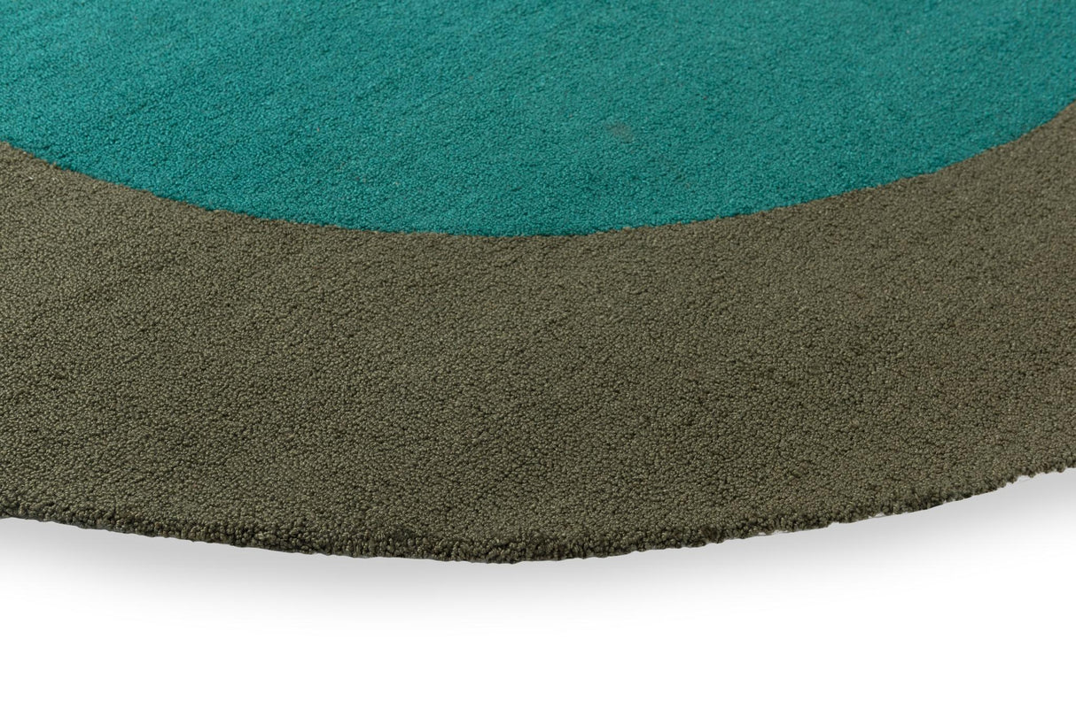 Brink & Campman Habitat Festival Round Aqua 6'7 x 0' Rug
