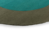 Brink & Campman Habitat Festival Round Aqua 6'7 x 0' Rug