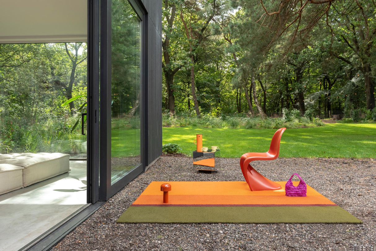 Brink & Campman Habitat Festival Stripe Orange 4'7 x 6'7 Rug