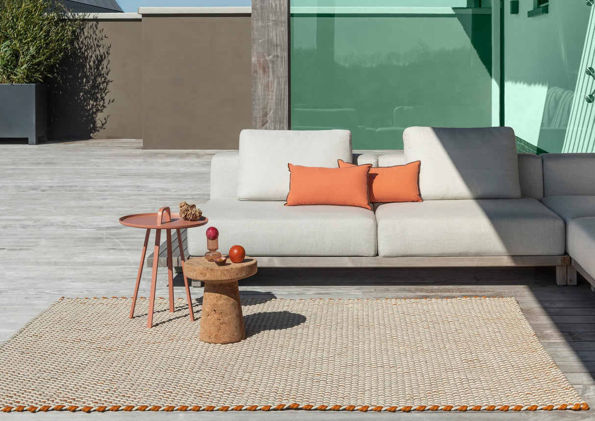 Brink & Campman Lace Tri-colore White/Sand/Mango 6'7 x 9'2 Rug