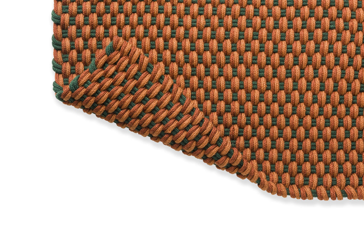 Brink & Campman Lace Tri-colore Terra/Rust/Green 5'3 x 7'6 Rug