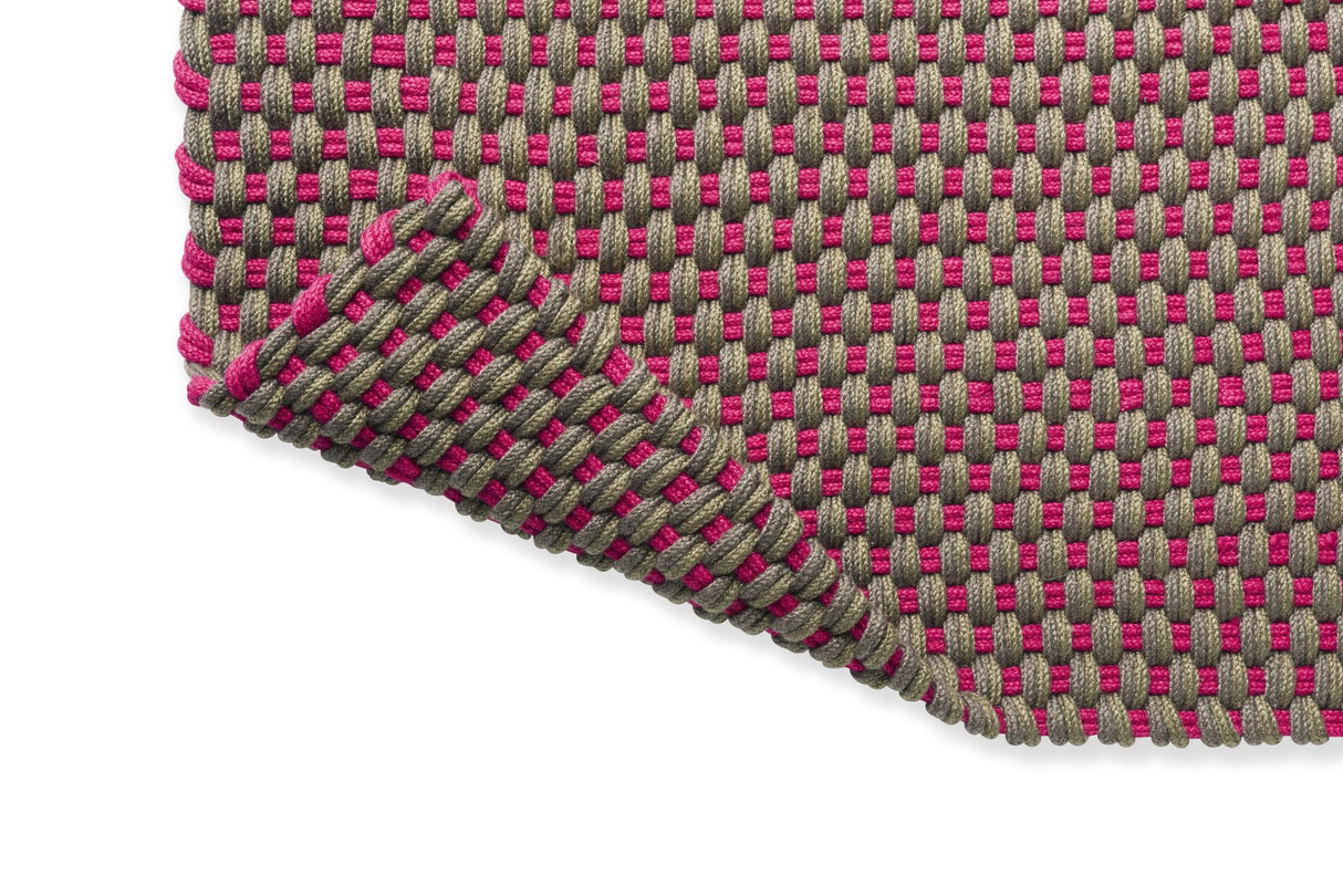 Brink & Campman Lace Tri-colore Thyme/Grey/Pink 4'7 x 6'7 Rug