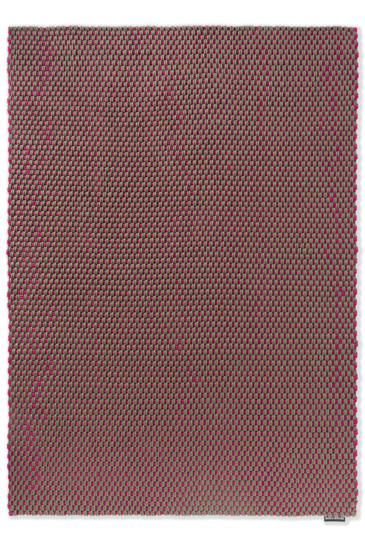 Brink & Campman Lace Tri-colore Thyme/Grey/Pink 6'7 x 9'2 Rug