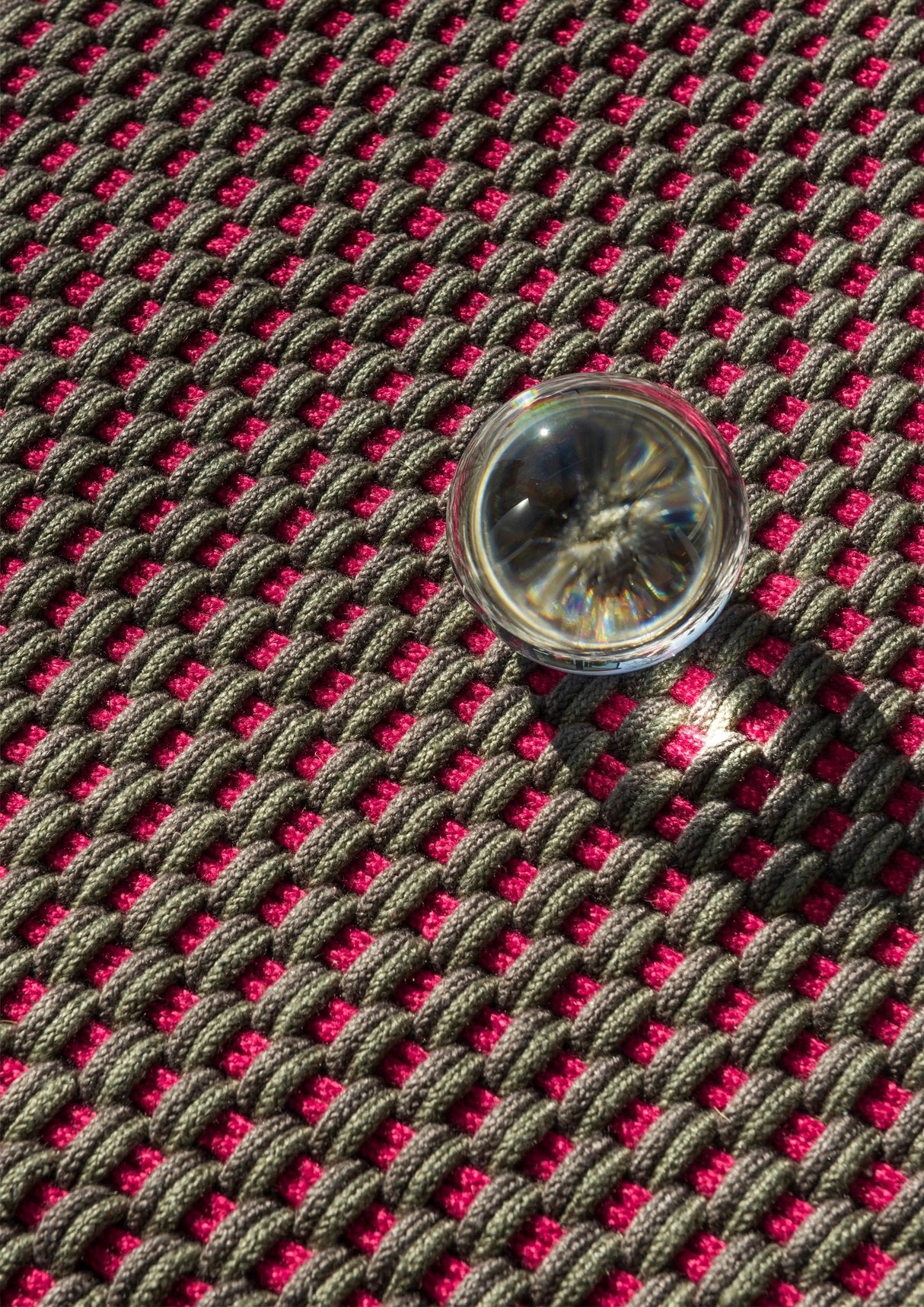 Brink & Campman Lace Tri-colore Thyme/Grey/Pink 6'7 x 9'2 Rug