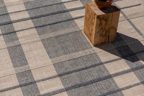 Brink & Campman Zona Denim Check 4'7 x 6'7 Rug