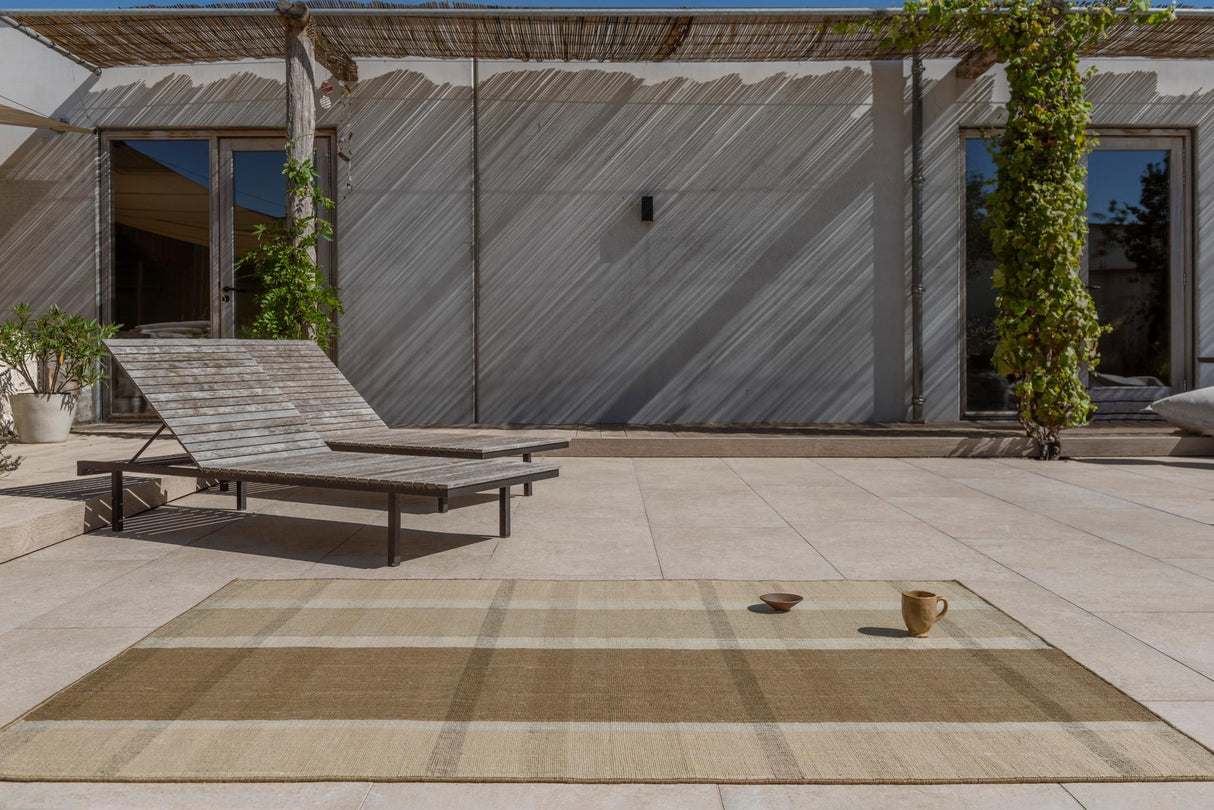 Brink & Campman Zona Cashew Block Stripe 5'3 x 7'6 Rug