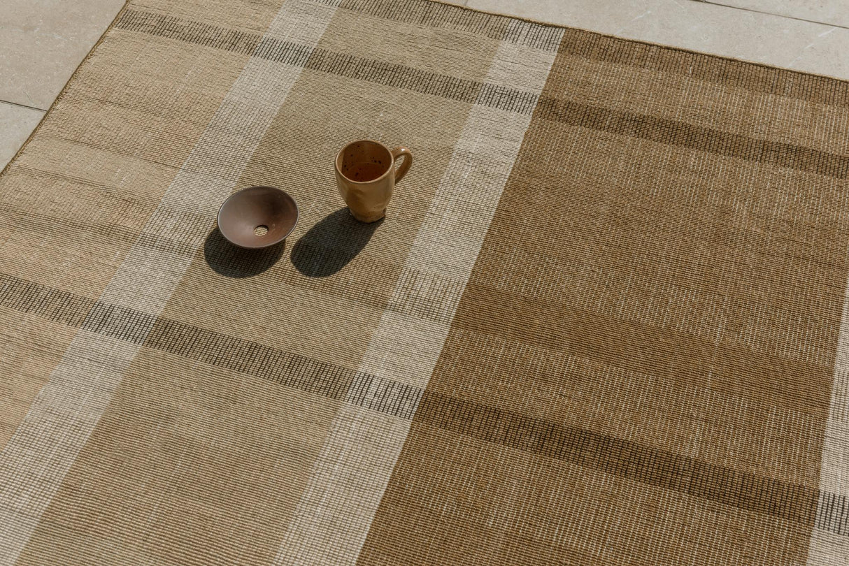 Brink & Campman Zona Cashew Block Stripe 6'7 x 9'2 Rug