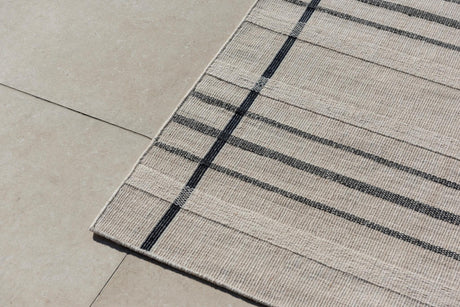 Brink & Campman Zona Charcoal Line 4'7 x 6'7 Rug