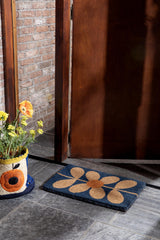 Brink & Campman Orla Kiely OR Sixties Stem Navy 0' x 0' Rug