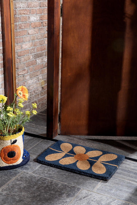 Brink & Campman Orla Kiely OR Sixties Stem Navy 0' x 0' Rug